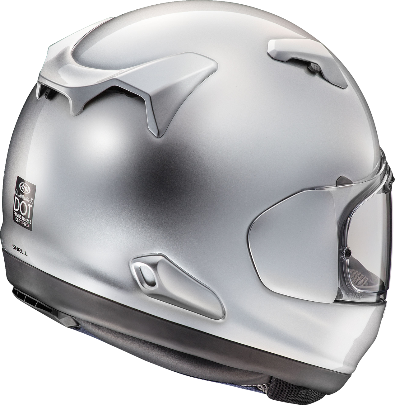 CASCO INTEGRAL ARAI HELMETS QUANTUM-X ALUMINIO PLATEADO