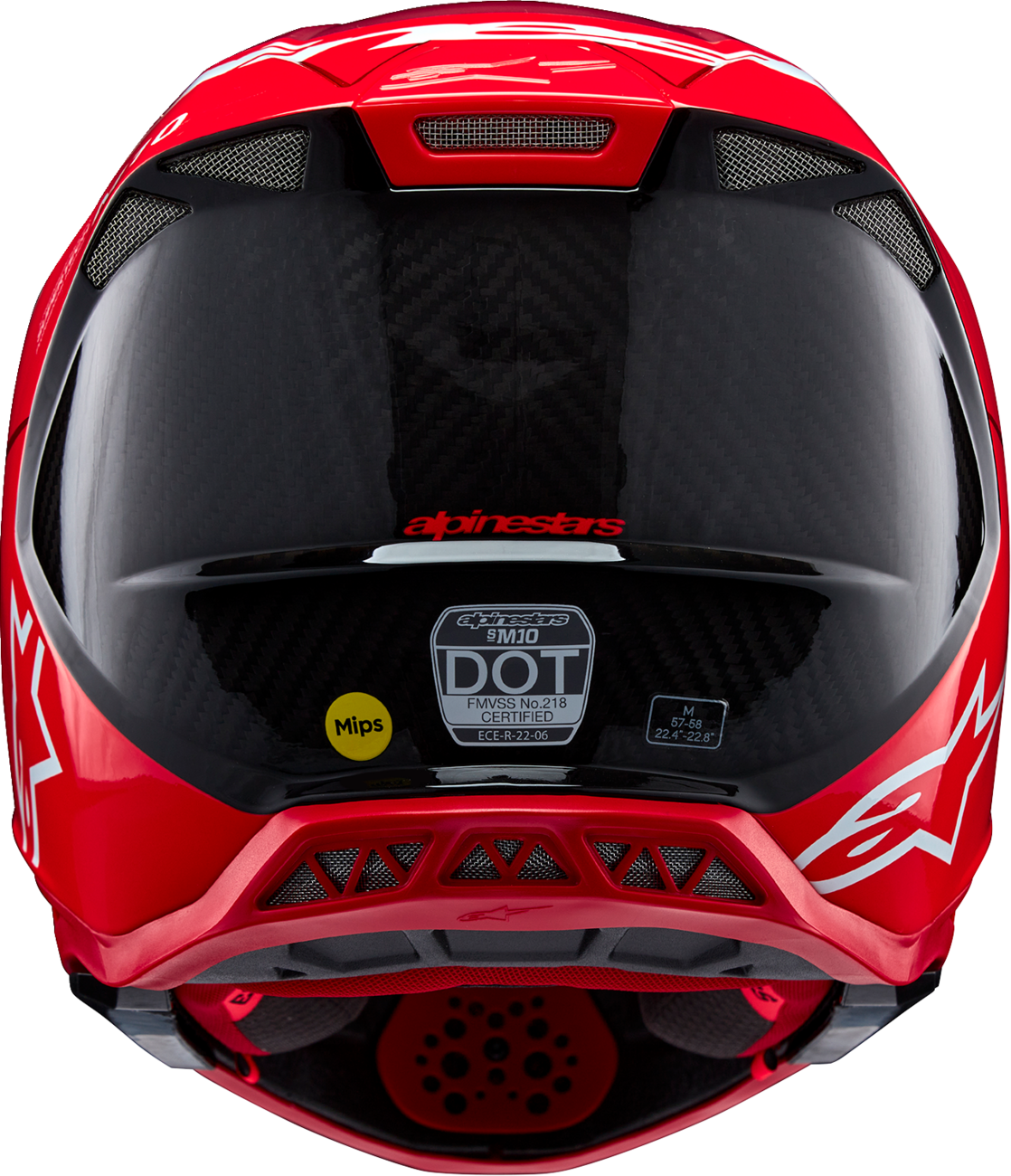 CASCO INTEGRAL ALPINESTARS SUPERTECH S-M10 FLOOD ROJO/NEGRO