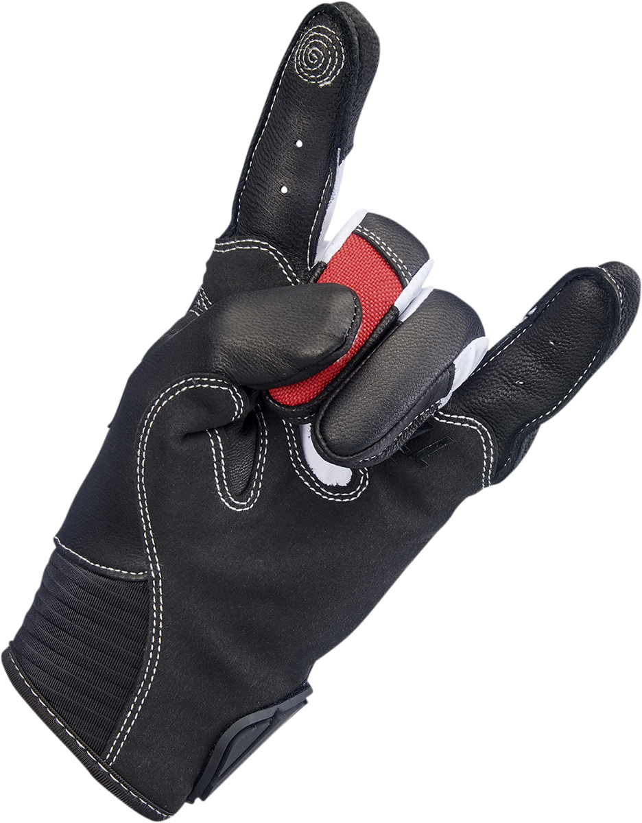 GUANTES BILTWELL BRIDGEPORT ROJO/NEGRO XXL