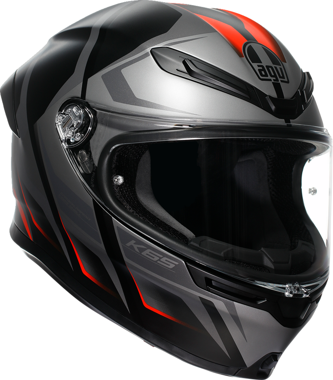 CASCO INTEGRAL AGV K6 S KARVE NEGRO/GRIS/ROJO