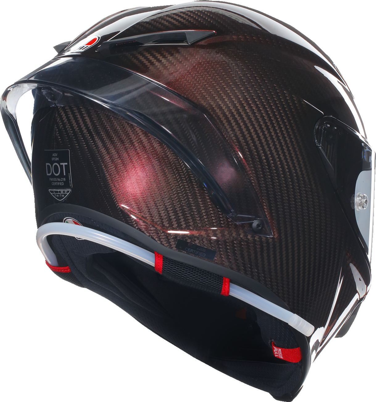 CASCO AGV PISTA GP R ROJO CARBON