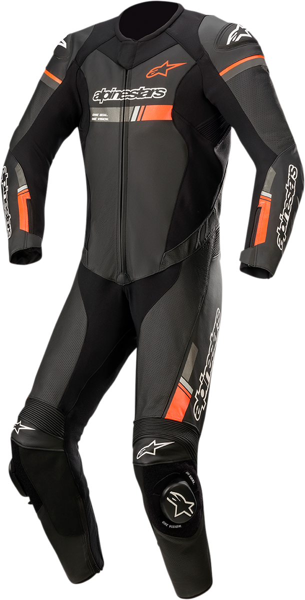 TRAJE DE CUERO ALPINESTARS GP FORCE CHASER UNA PIEZA NEGRO/ROJO
