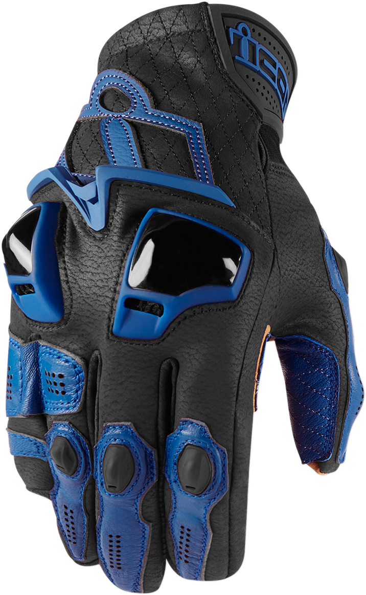 GUANTES ICON HYPERSPORT CORTO AZUL