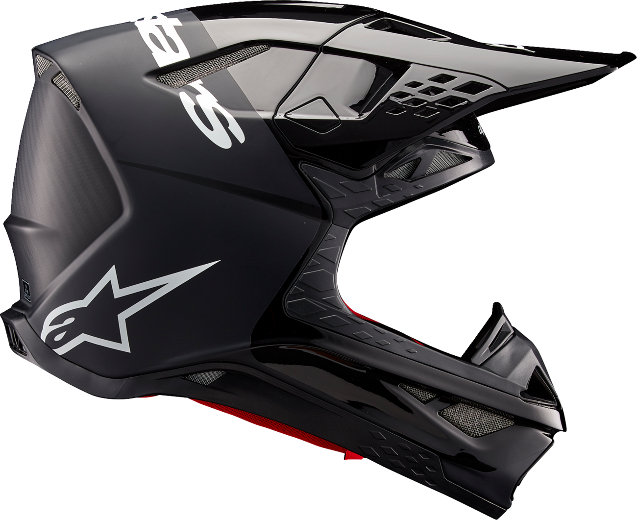 CASCO MOTOCROSS ALPINESTARS SUPERTECH M10 FLOOD NEGRO GRIS