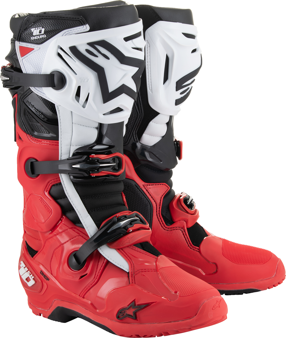 BOTAS ALPINESTARS TECH 10 ENDURO ROJO BRILLANTE/NEGRO/BLANCO