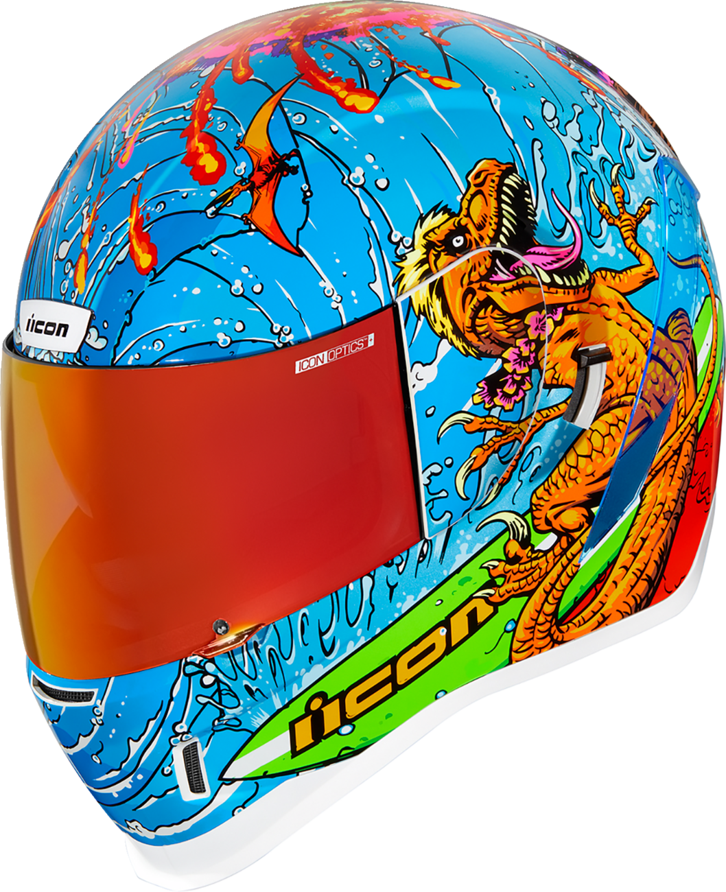 CASCO ICON AIRFORM DINO FURY AZUL