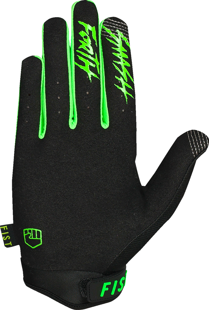 GUANTES JUVENTUD FIST HANDWEAR STRAPPED STOCKER VERDE FLUORESCENTE