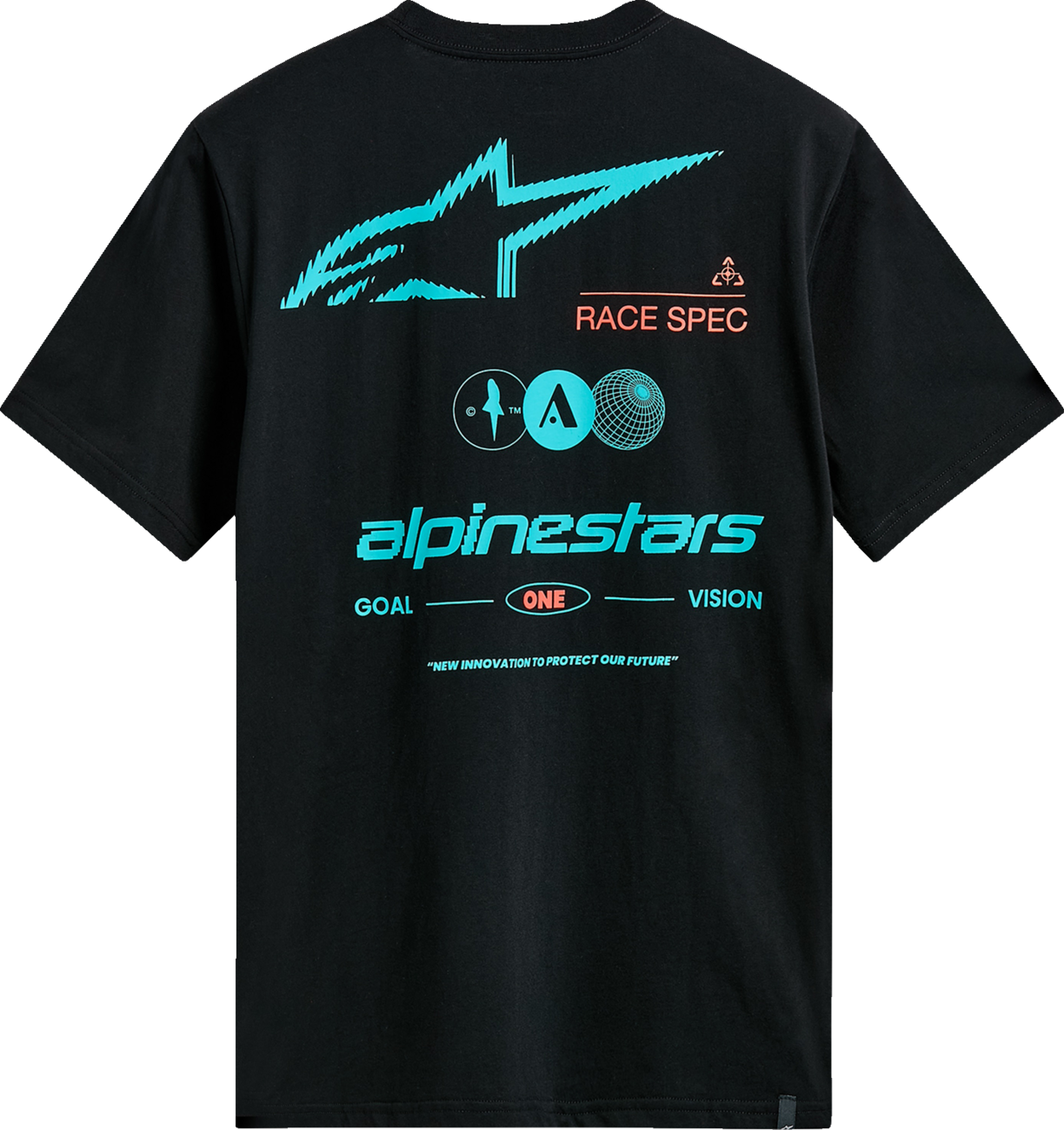 CAMISETA ALPINESTARS ASYMMETRICAL NEGRO