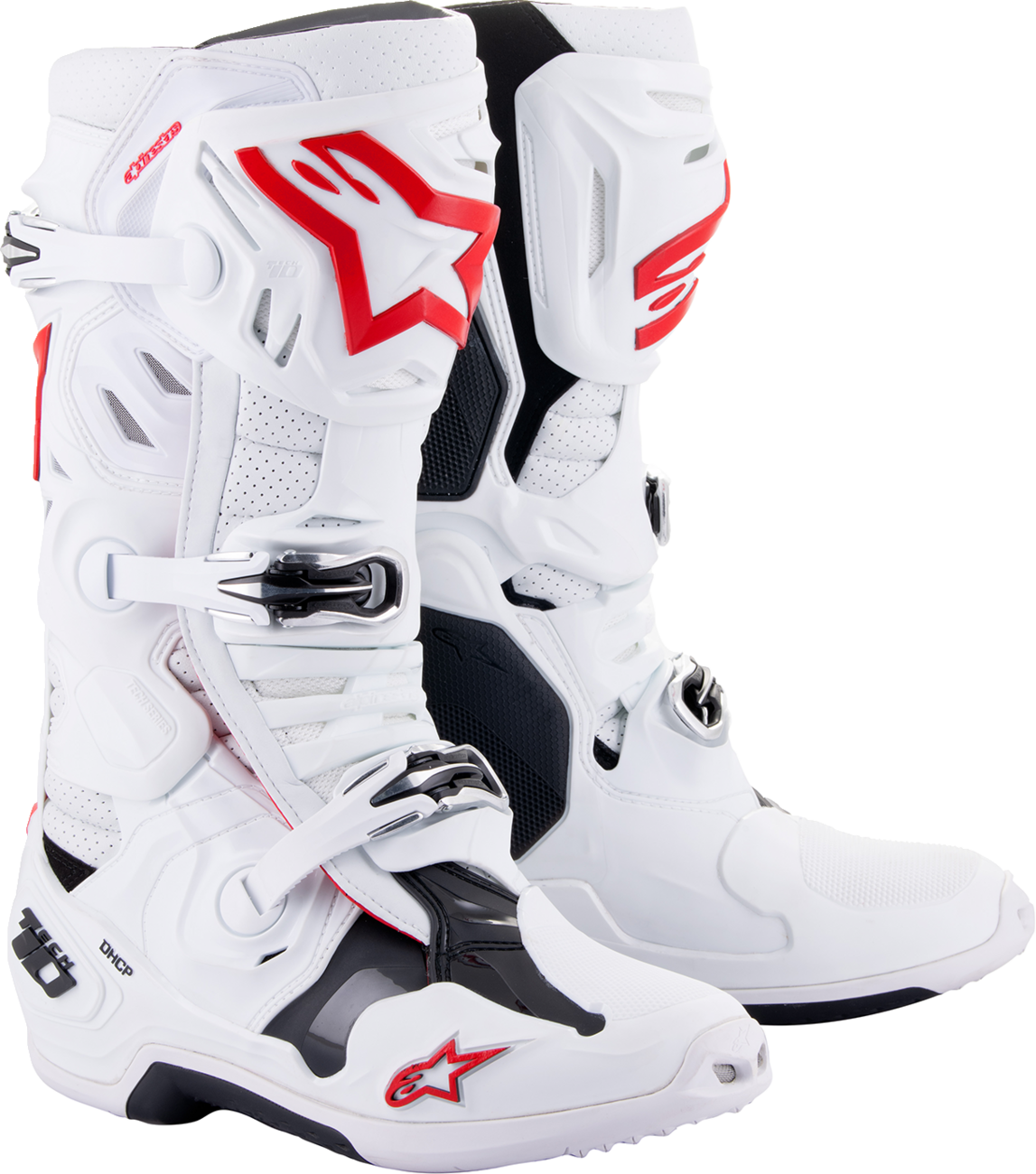 BOTAS ALPINESTARS TECH 10 SUPERVENTED BLANCO/ROJO