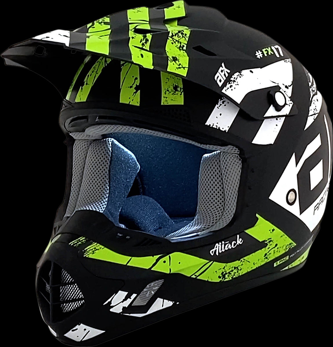 CASCO AFX   FX17 ATTACK VERDE