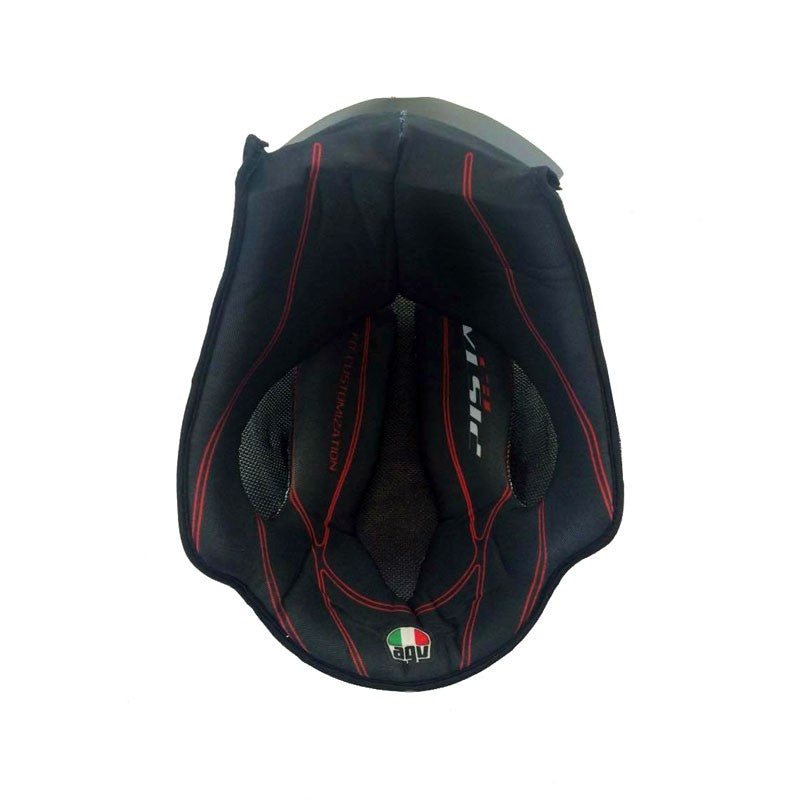 ALMOHADILLA SUPERIOR AGV PISTA GP R NEGRO ROJO