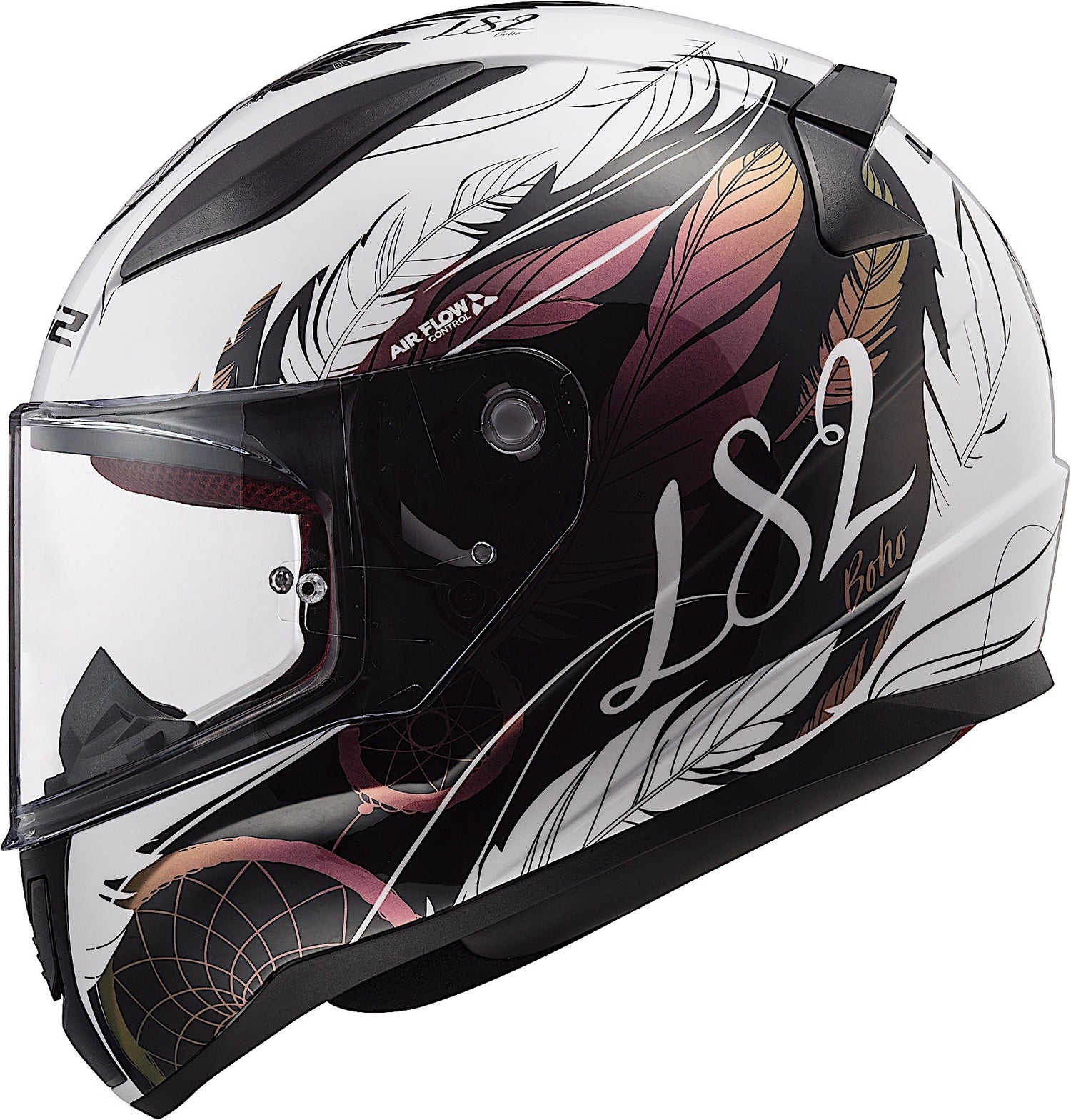 CASCO INTEGRAL PARA NIÑO LS2 RAPID DREAM CATCHER CHAMELEON BLANCO