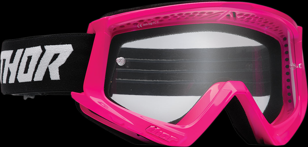 GOGGLES THOR PARA NINO COMBAT RACER ROSADO NEGRO