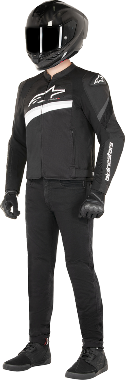 CHAQUETA ALPINESTARS T-GP PLUS R V4 AIR NEGRO/BLANCO