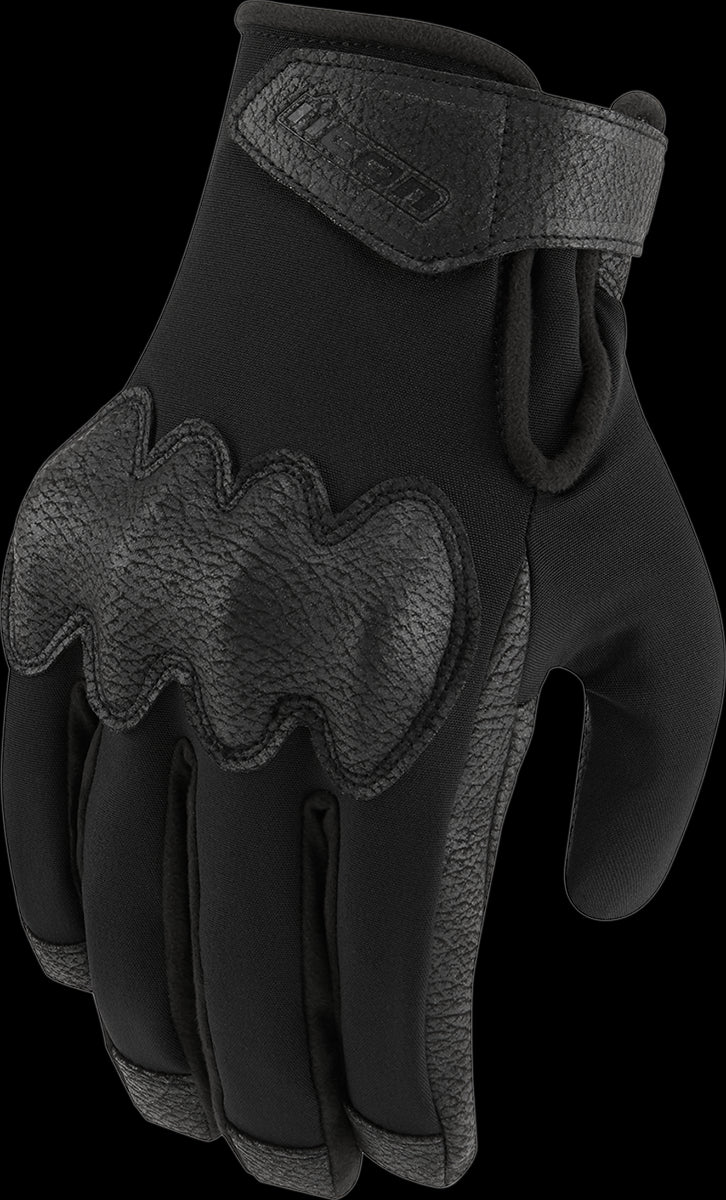 GUANTES ICON PDX 3   CE  NEGRO