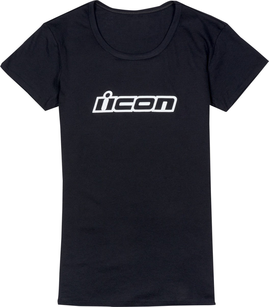 CAMISETA DE DAMA ICON CLASICON NEGRO