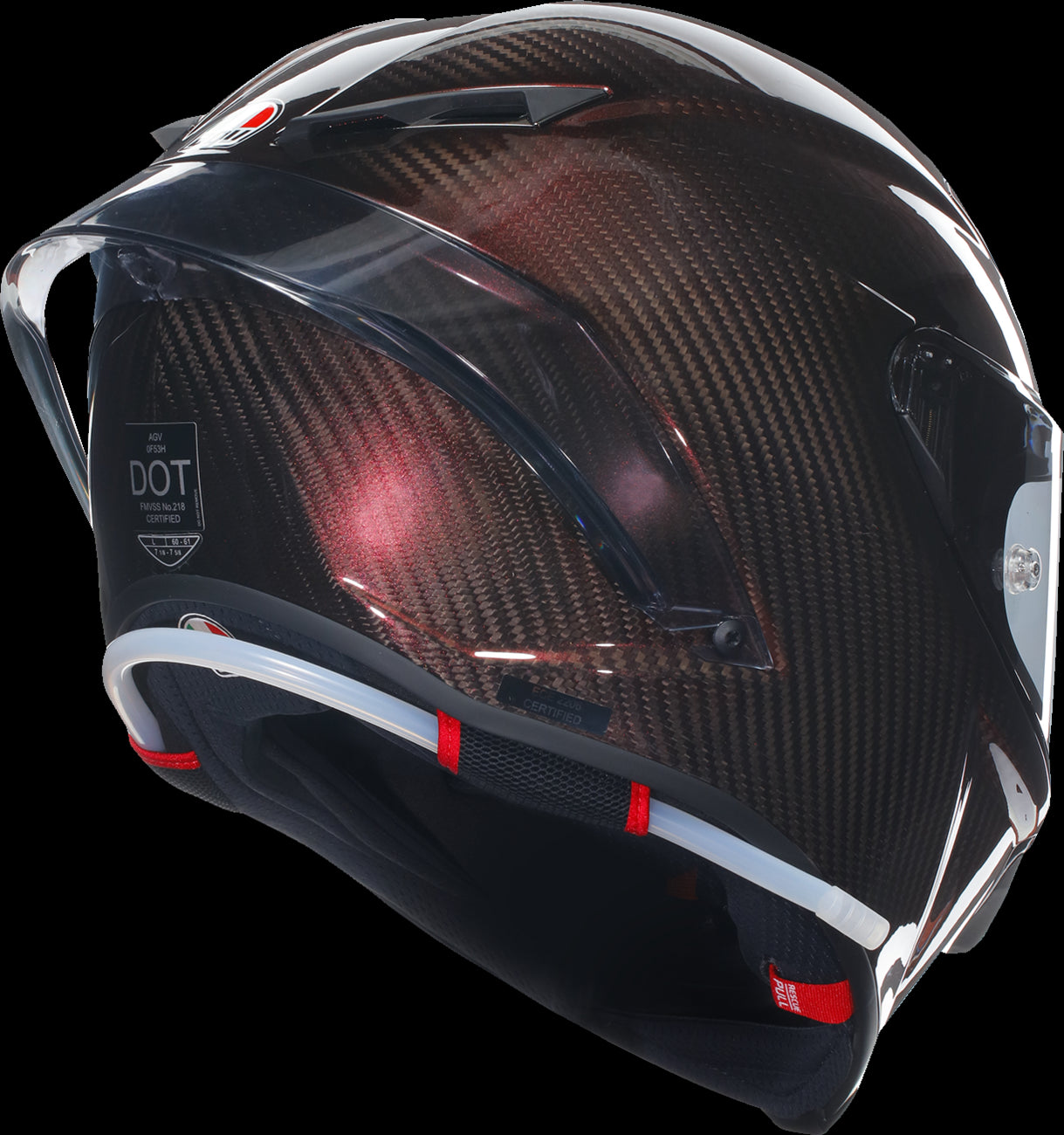 CASCO AGV PISTA GP R ROJO CARBON