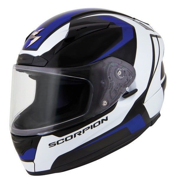 CASCO SCORPION EXO R2000 AZUL BLANCO