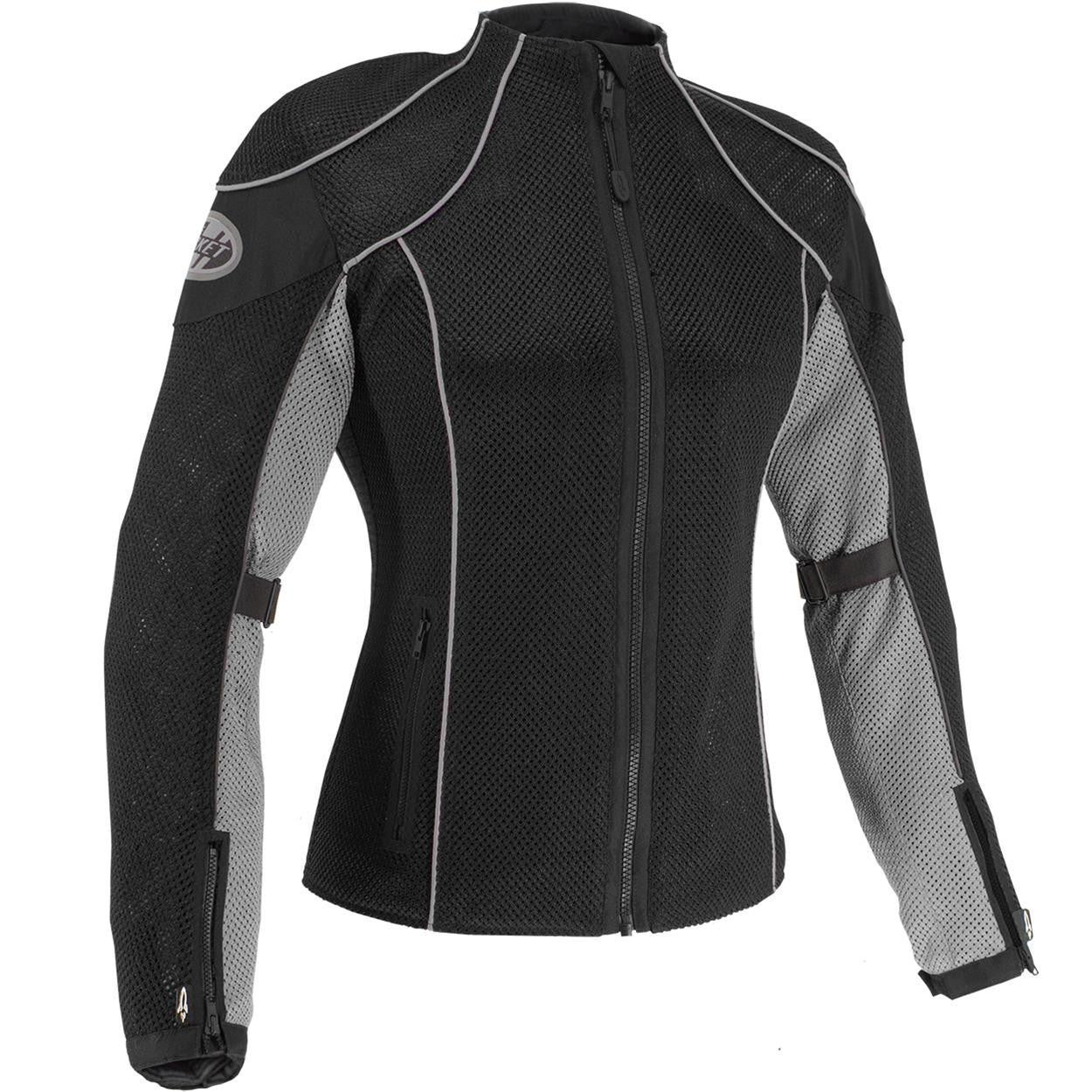 CHAQUETA DAMA JOE ROCKET MAJESTIC GRIS NEGRO