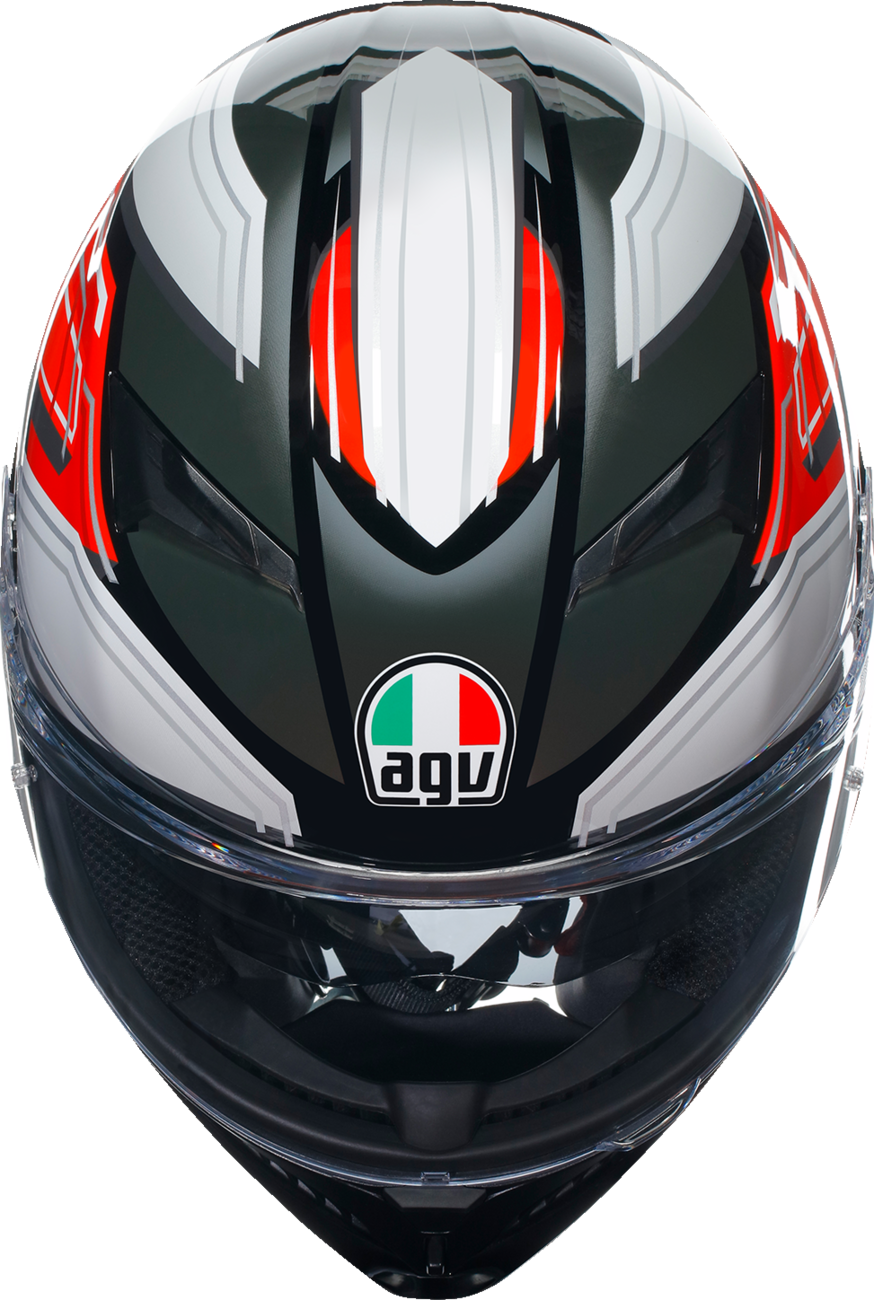 CASCO INTEGRAL AGV K3 WING NEGRO/ITALIA