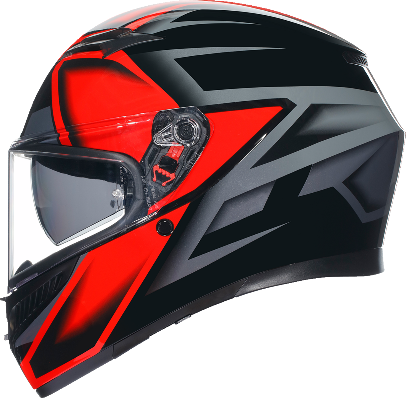 CASCO AGV K3 COMPOUND ROJO NEGRO