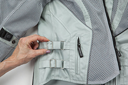 CHAQUETA DE MALLA JOE ROCKET CLEO ELITE PLATEADO PARA DAMA