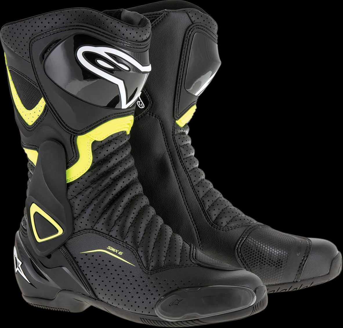 BOTAS ALPINESTARS SMX-6 V2 VENTILADAS NEGRO/AMARILLO