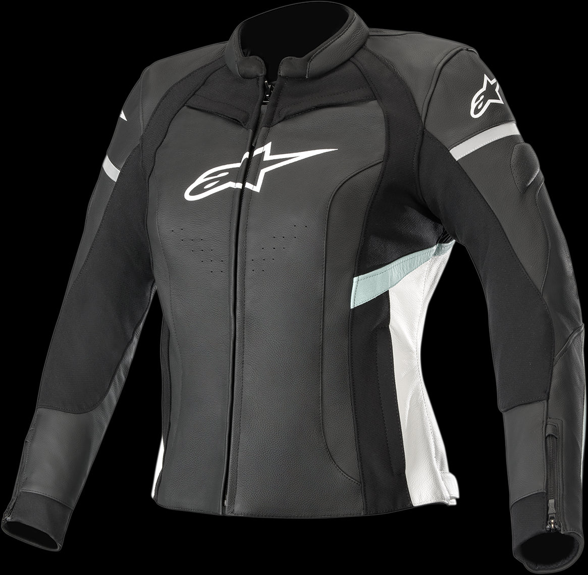 CHAQUETA DE DAMA ALPINESTARS KIRA NEGRO/BLANCO/TURQUESA