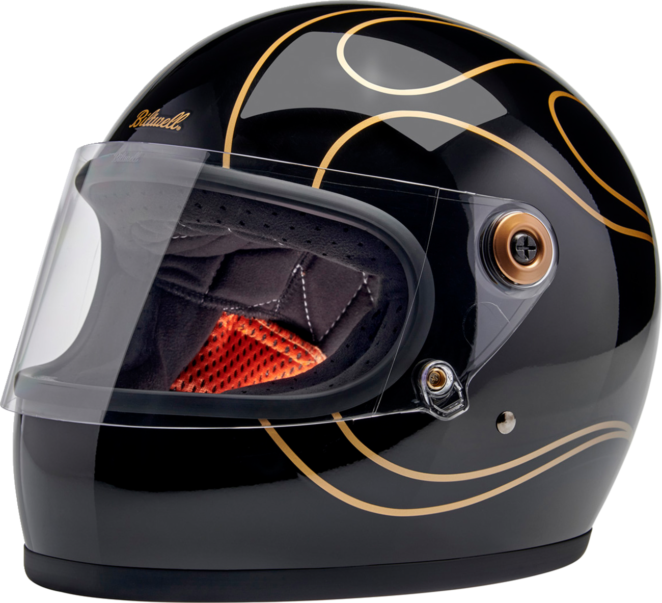 CASCO INTEGRAL BILTWELL GRINGO S FLAMAS NEGRAS