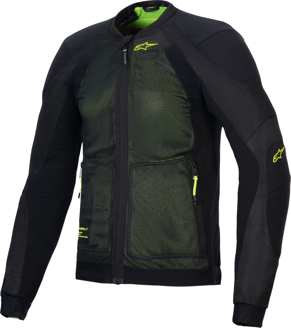 CHAQUETA ALPINESTARS TROOP AIR NEGRO/FLUORESCENTE AMARILLO