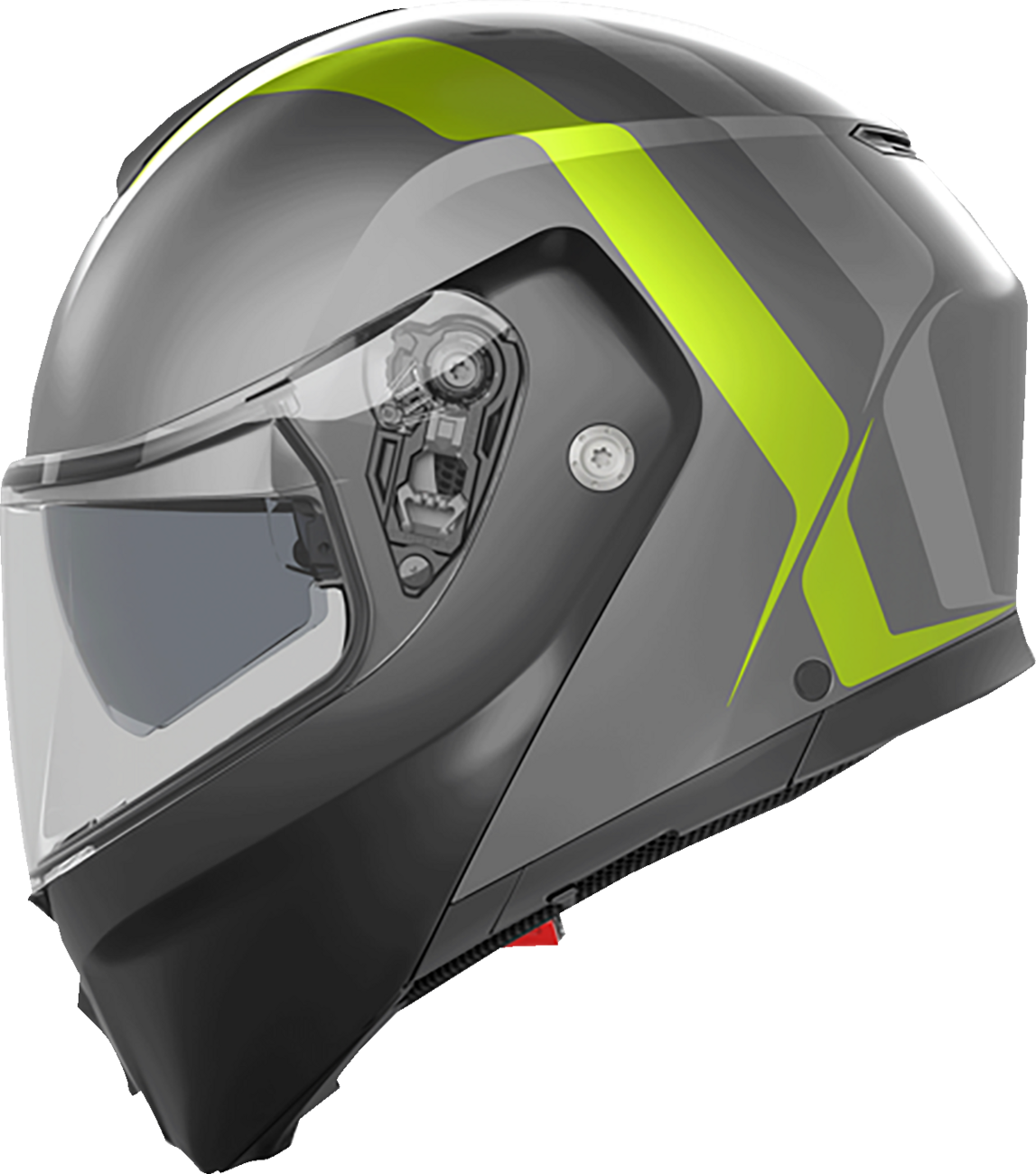 CASCO AGV STREETMODULAR RESIA NEGRO GRIS FLUORESCENTE MATE
