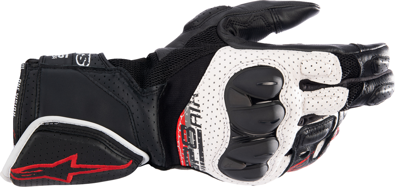 GUANTES ALPINESTARS SP-8 AIR V3 BLANCO-NEGRO-ROJO