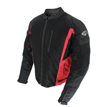 CHAQUETA JOE ROCKET ANALOG NEGRO ROJO