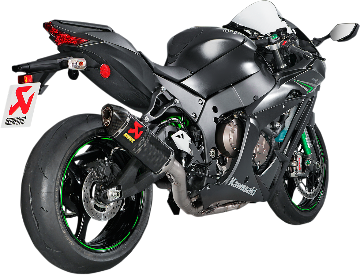 EXHAUST FULL SYSTEM AKRAPOVIC EVOLUTION LINE EXHAUST SYSTEM KAWASAKI ZX10R TITANIO Y FIBRA DE CARBONO
