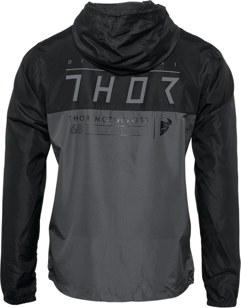 CHAQUETA ROMPEVIENTOS THOR DIVISION NEGRO/CARBÓN