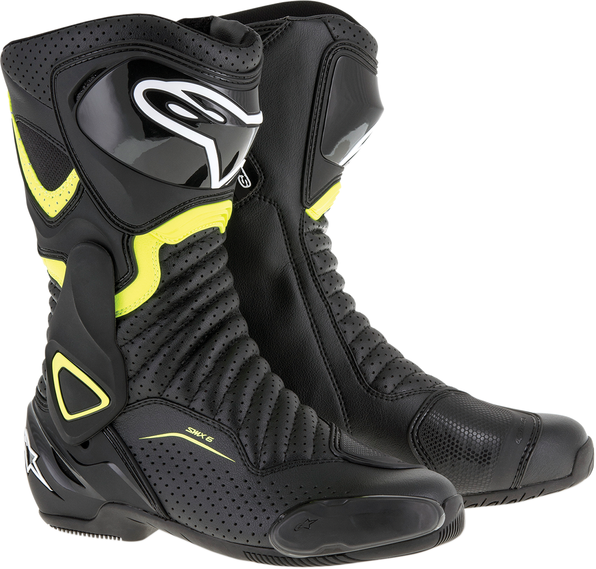 BOTAS ALPINESTARS SMX-6 V2 VENTILADAS NEGRO/AMARILLO