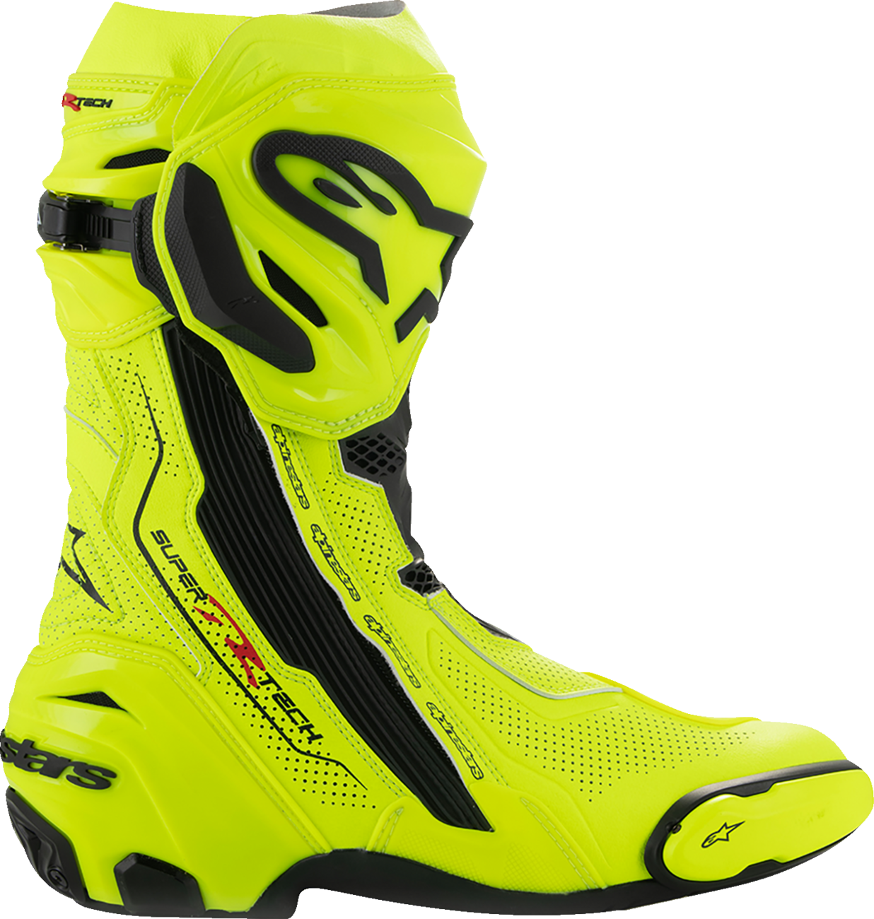 BOTAS ALPINESTARS SUPERTECH R VENTED AMARILLO FLUO NEGRO