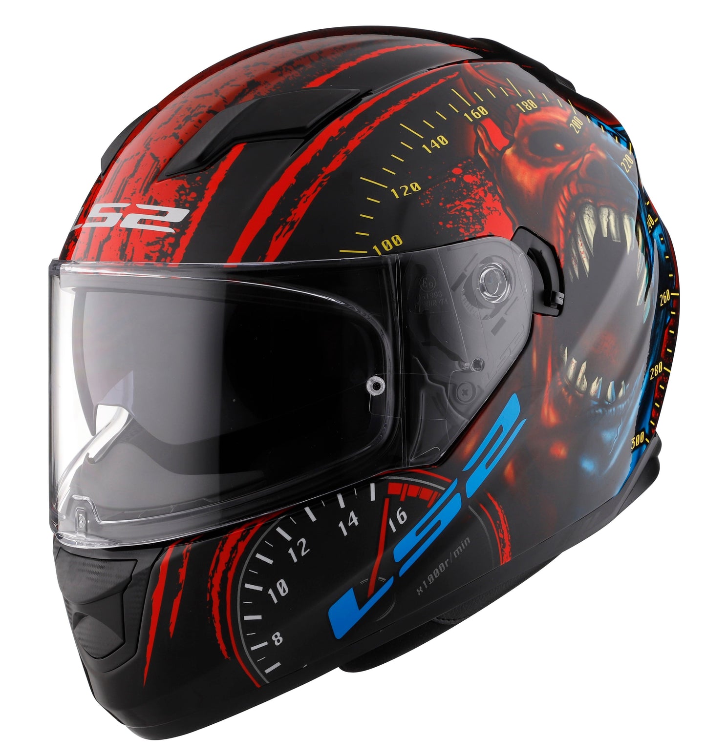 CASCO LS2 STREAM SPEED DEMON NEGRO