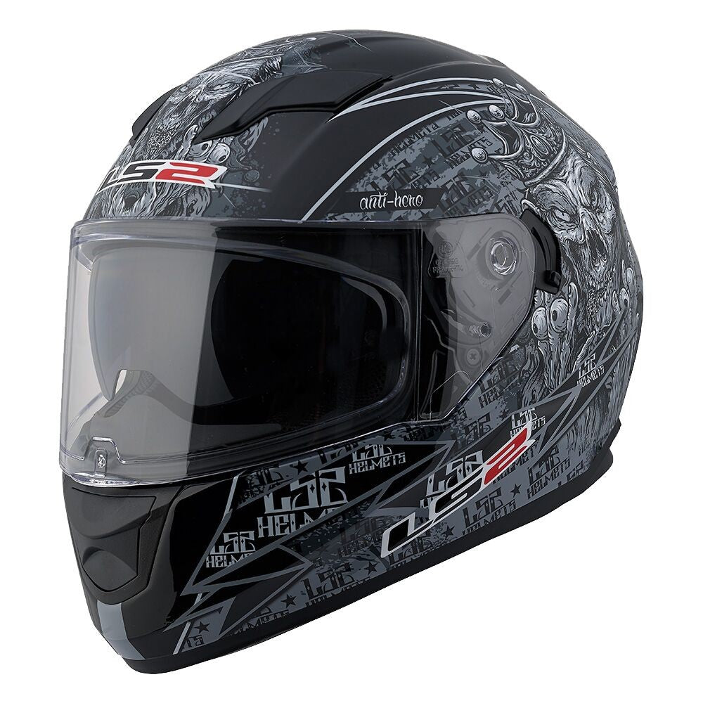 CASCO LS2 STREAM ANTI-HERO MATTE NEGRO/GRIS