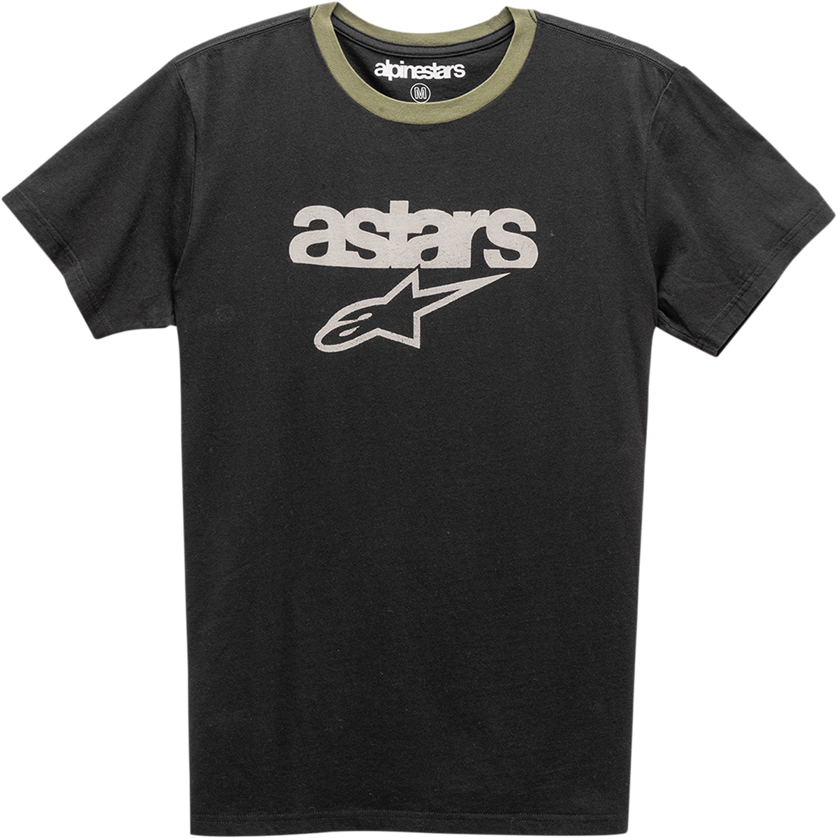 CAMISETA ALPINESTARS MATCH NEGRO/MILITAR