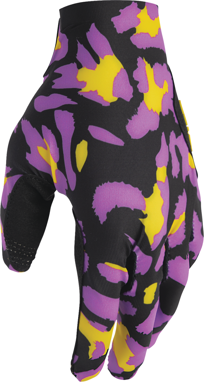 GUANTES THOR SPORTMODE CHEETAH AMARILLO/MORADO