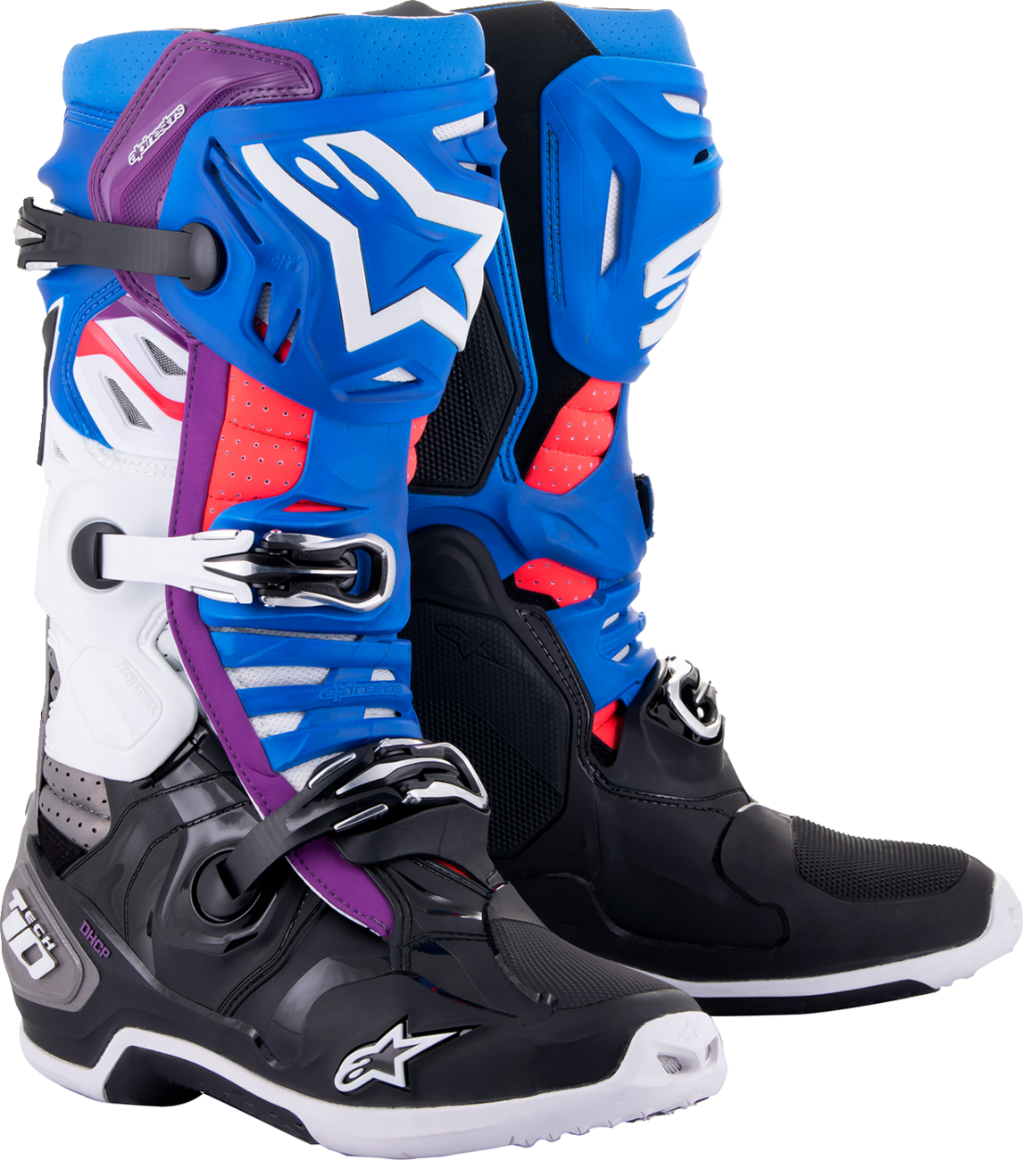 BOTAS ALPINESTARS TECH 10 SUPERVENTED NEGRO/AZUL/ROSA/BLANCO