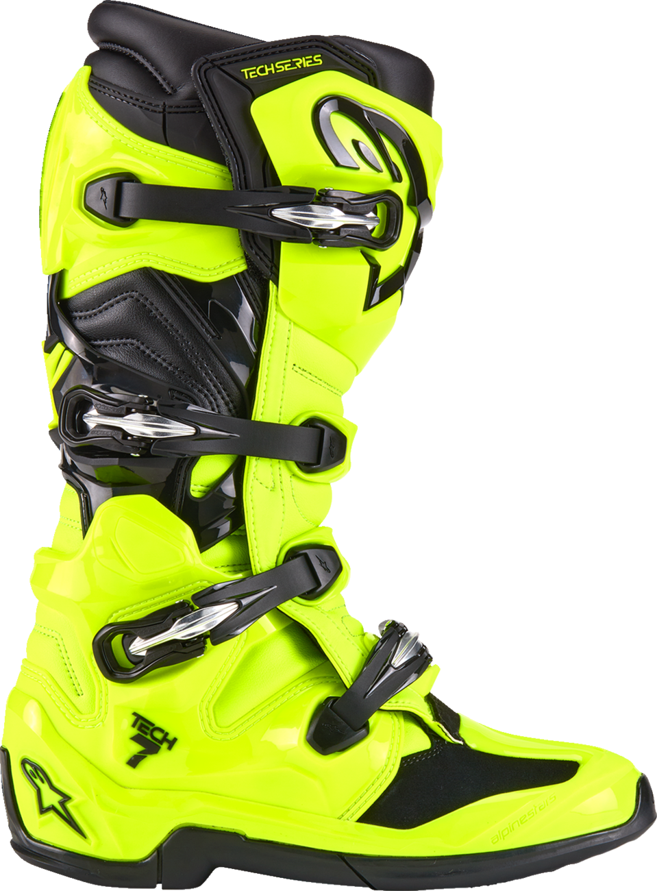 BOTAS ALPINESTARS TECH 7 AMARILLO FLUORESCENTE NEGRO