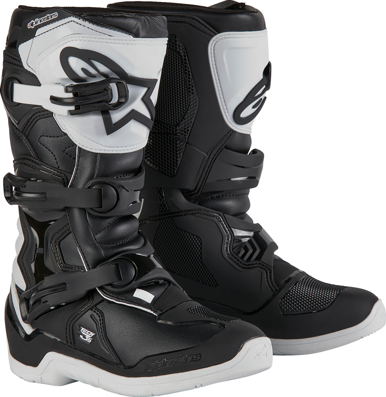 BOTAS ALPINESTARS TECH 3S PARA NIÑO BLANCO/NEGRO