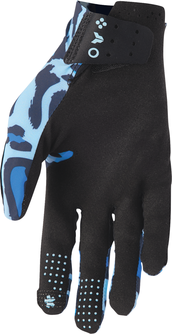 GUANTES THOR SPORTMODE CHEETAH AZUL/MEDIANOCHE
