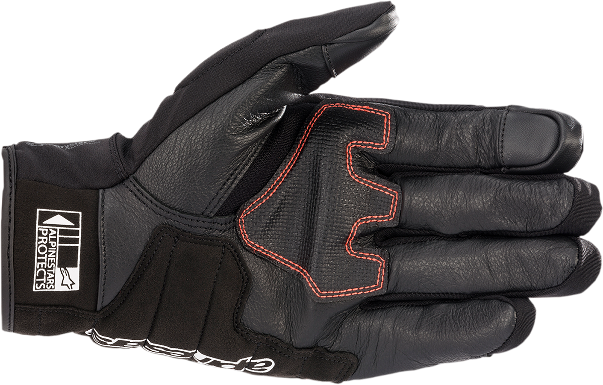 GUANTES ALPINESTARS SMX Z WP NEGRO ROJO HONDA