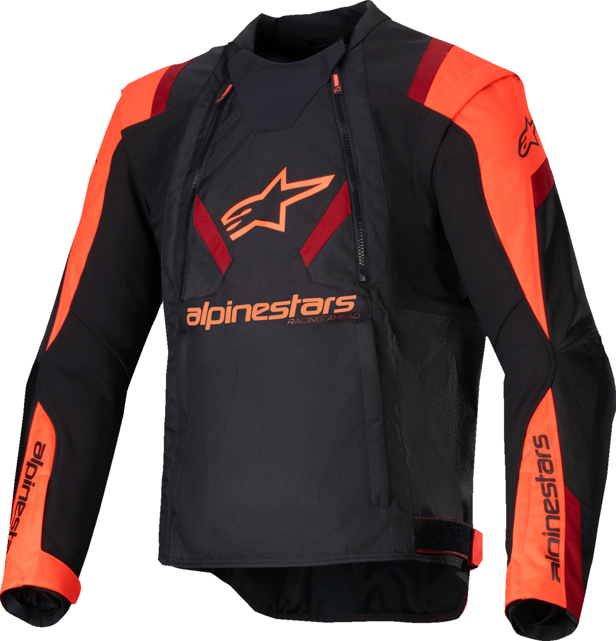 CHAQUETA ALPINESTARS T-STUNT AIR NEGRO/ROJO FLUORESCENTE/ROJO OSCURO 4X
