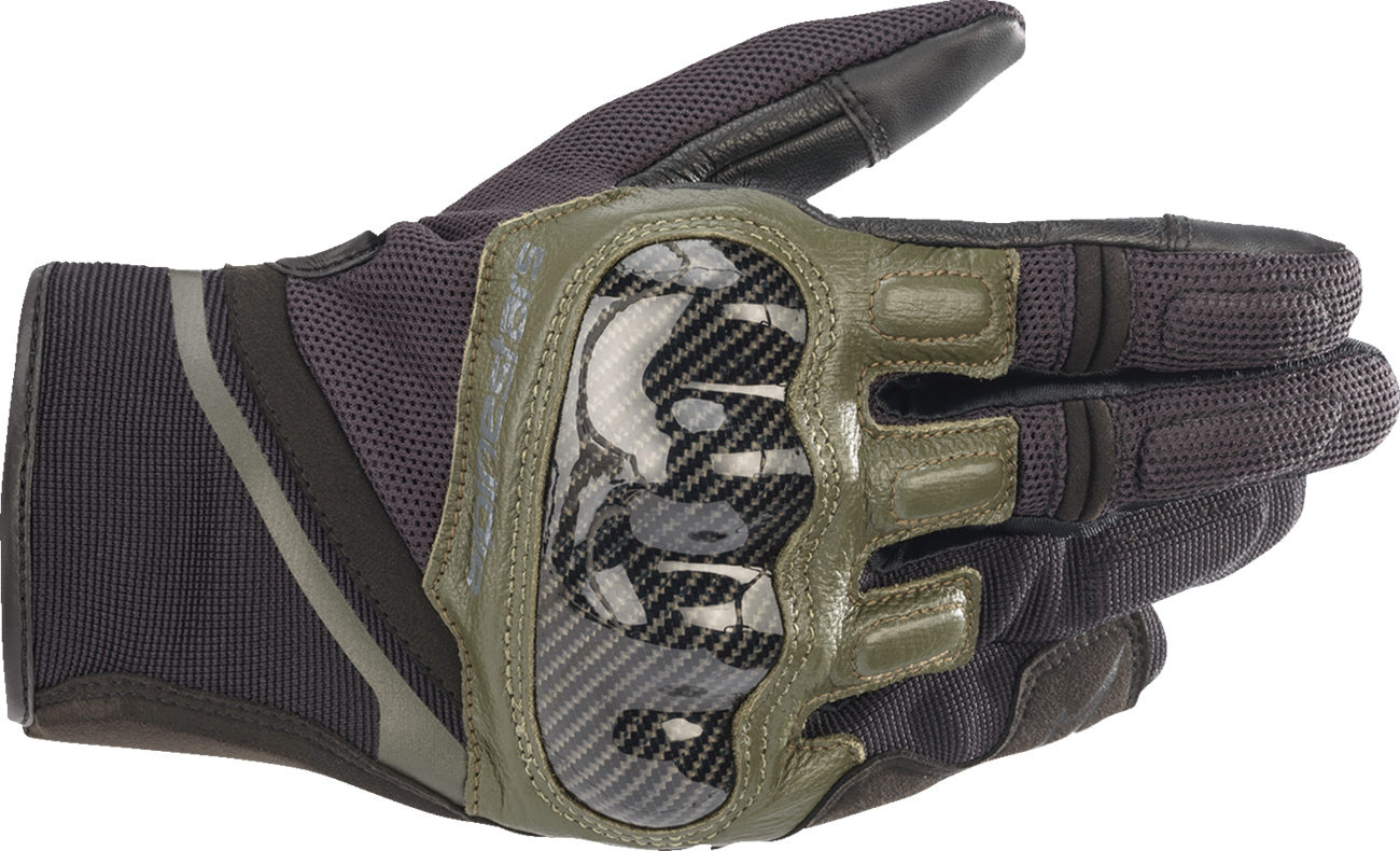 GUANTES ALPINESTARS CHROME NEGRO/VERDE