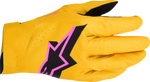 GUANTES ALPINESTARS SUPERTECH MX DORADO/NEGRO/ROSA FLUORESCENTE