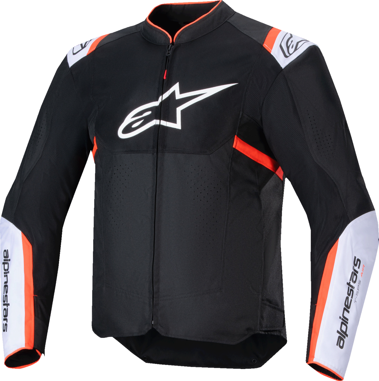 CHAQUETA ALPINESTARS T-SPS AIR V2 NEGRO/BLANCO/ROJO FLUORESCENTE